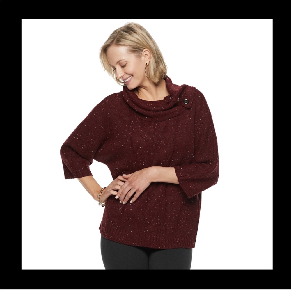 Dana Buchman Maroon Sweater